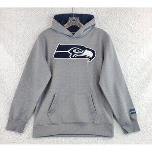 NFL Seattle Seahawks Boys Hoodie Gray Youth Size XL 18/20 Hoodie Sweatshirt